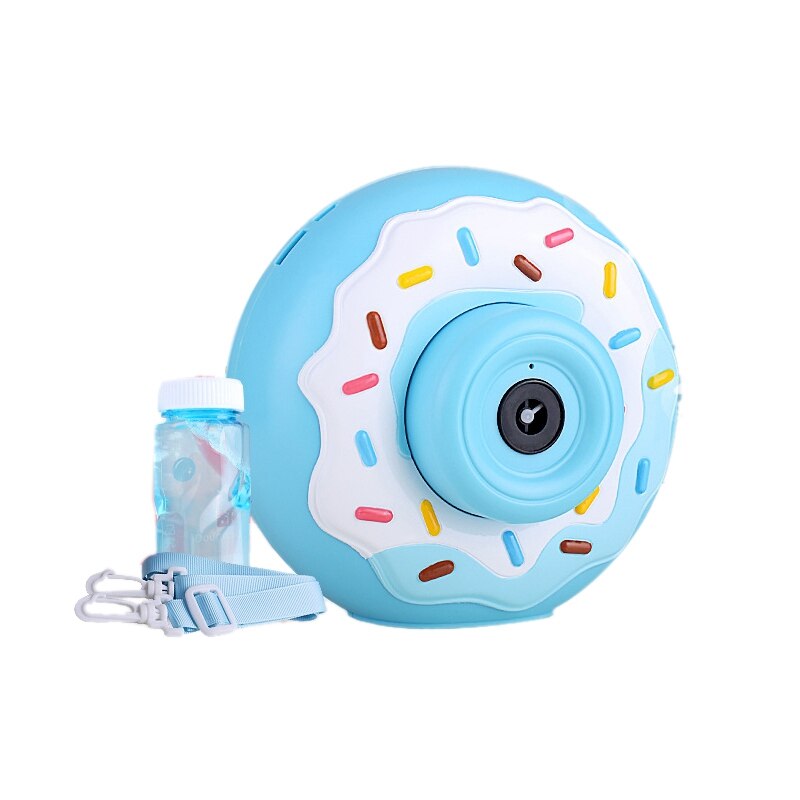 Automatische Donuts Bubble Machine Maker Elektrische Bubble Blazen Speelgoed Voor Kinderen Cartoon Geluid En Licht Bubble Speelgoed