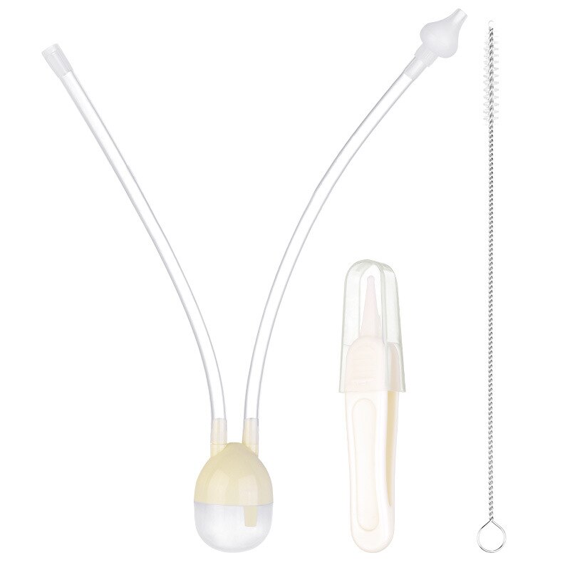 3pcs/set Newborn Baby Safety Nose Cleaner Kids Vacuum Suction Nasal Aspirator Set Infants Flu Protections Accessories Baby Care