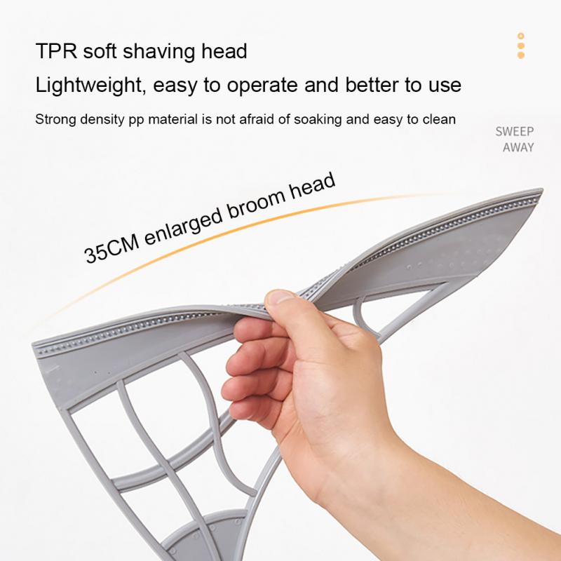 Rubber Broom Hand Push Sweeper Floor Wiper Squeegee Pet Hair Broom For Floor Windows Cleaning Magic Broom Bathroom Accessories