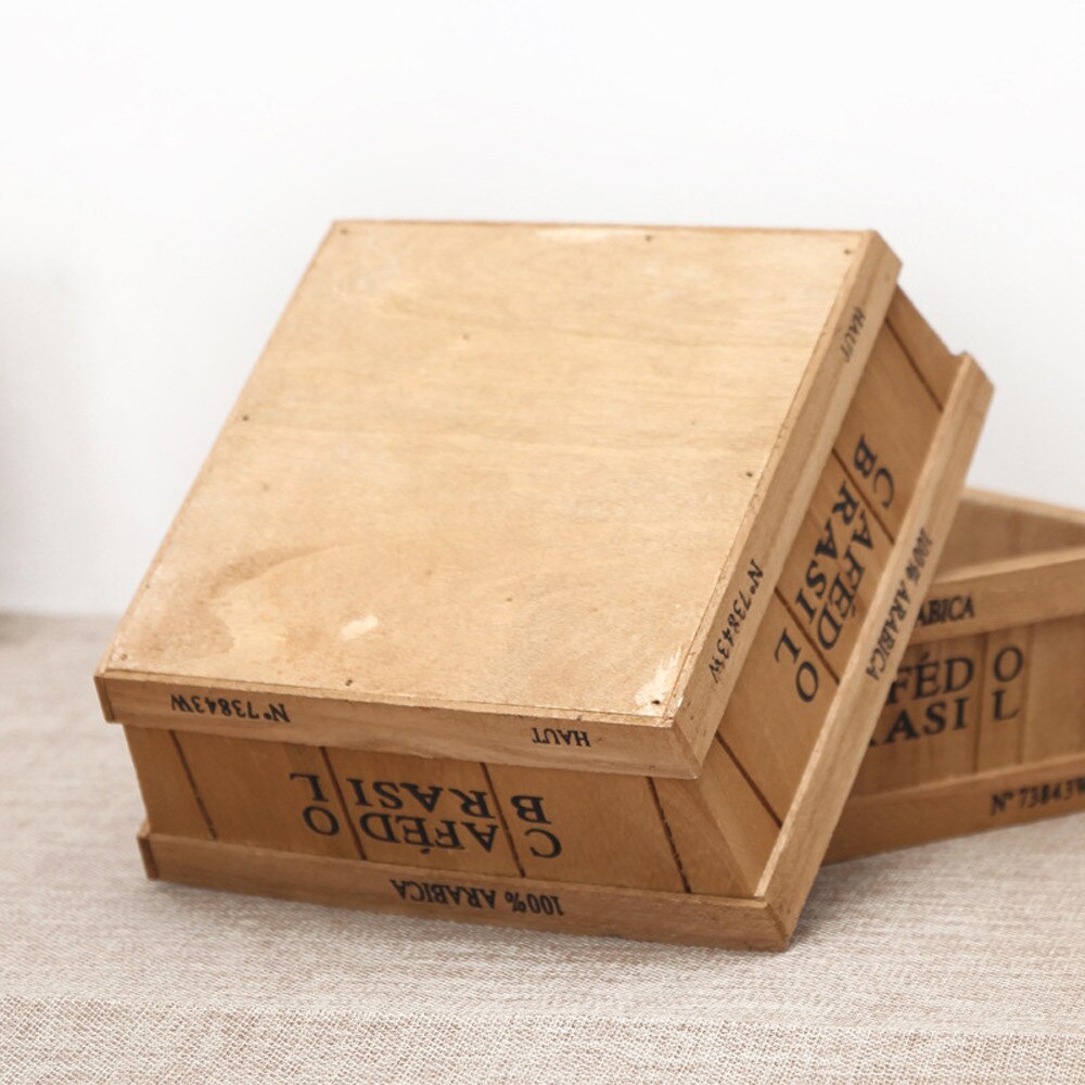 Retro Style Solid Wooden Box Succulent Flower Bed Garden Planter Window Box Trough Pot Plant Bed Pot Garden Supplies #25