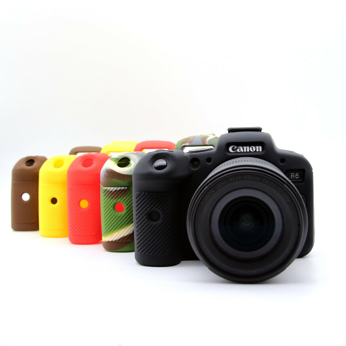 Étui en Silicone pour appareil photo Canon EOS R6, housse de protection pour appareil photo sans miroir