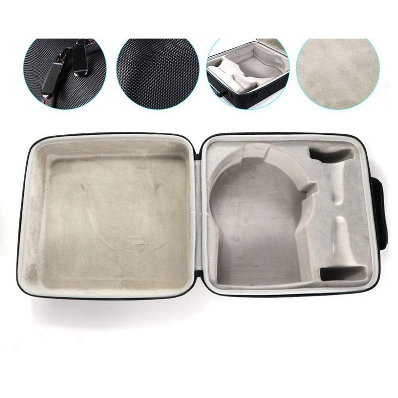 Hard Carrying Case For Oculus Rift S Pc-Powered Vr Gaming Headset Protective Storage Travel Box (Black+Grey)