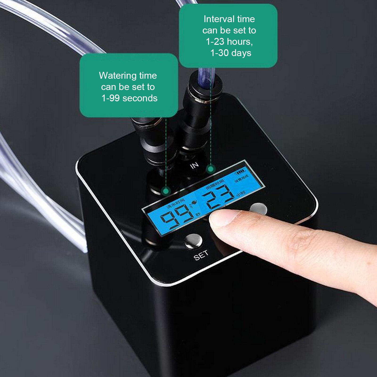 Reptile Humidifier, Rain Forest Eco-tank Spray Humidifier System Atomizer to Simulate Rainfall Automatic Watering Device