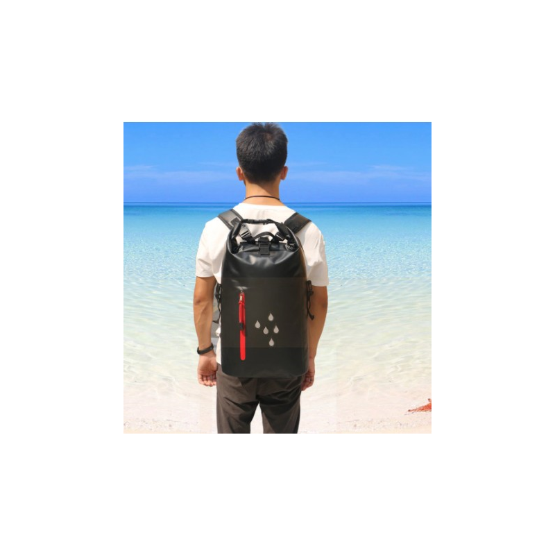 Zaini impermeabili borsa impermeabile doppia spalla in PVC con barili impermeabili riflettenti confezione da pesca sacco asciutto-40