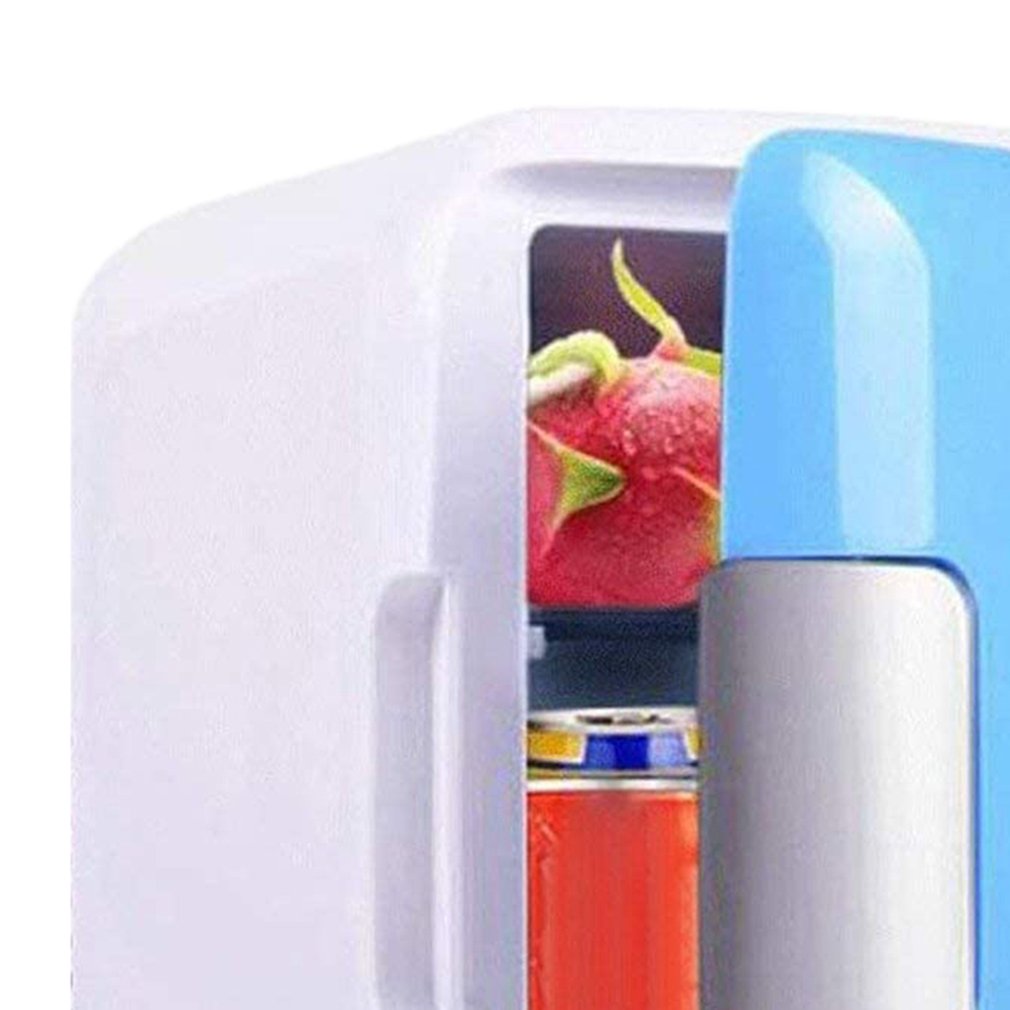 4 Liter Portable Compact Personal Fridge Cools & Heats Great for Bedroom Office Car Dorm Portable Makeup Skincare Fridge