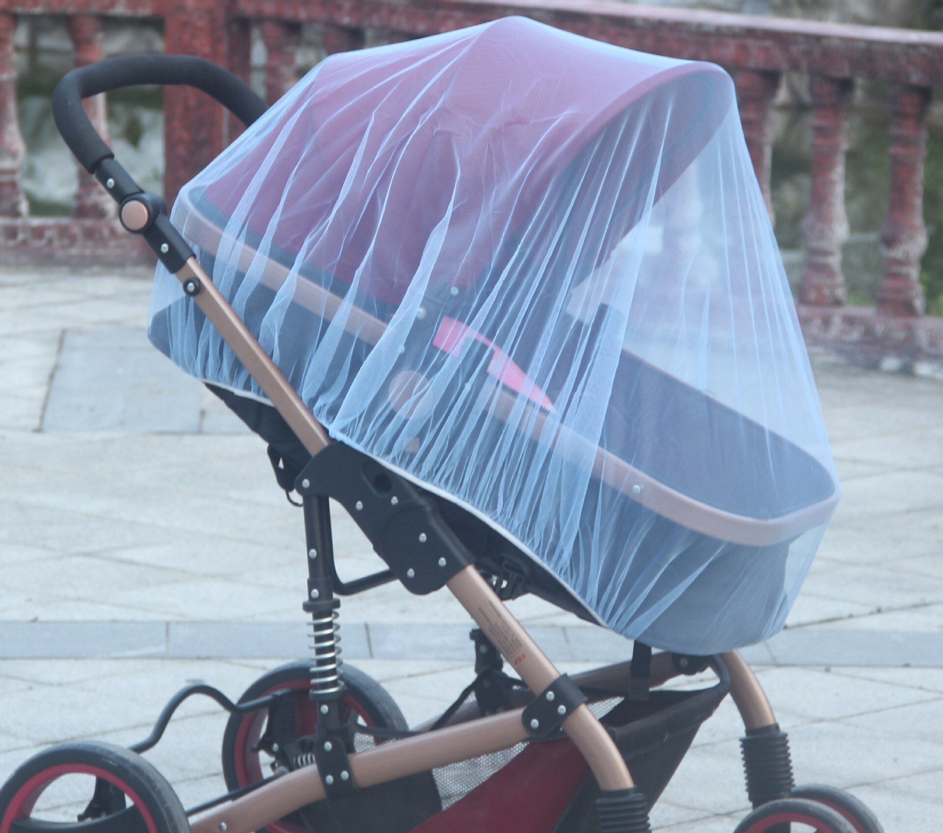 150 cm Zomer Kinderwagen Kinderwagen Klamboe Netting Cover Accessoires: bule