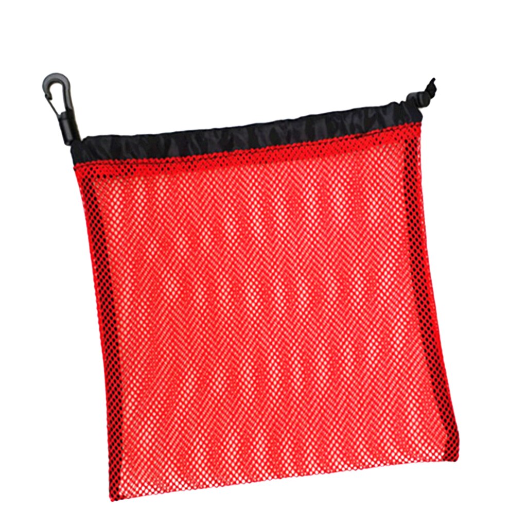 Lightweight Nylon Mesh Nets Bag Pouch Golf Tennis 30 Balls Carrying Holder Storage Drawstring Bag - Choose Colors