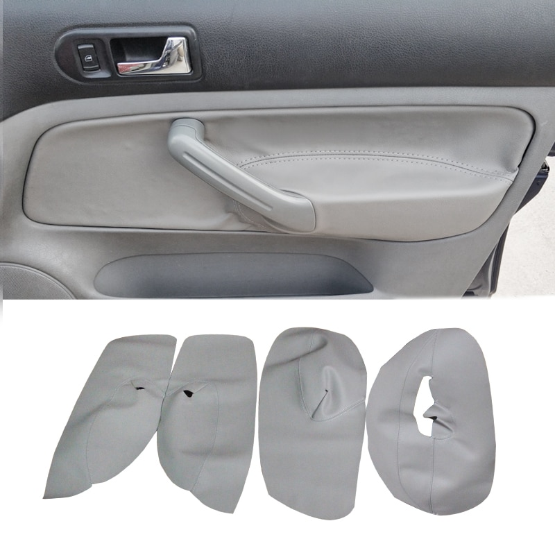 Panneau d'accoudoir de porte de voiture | Garniture en cuir microfibre, gris RHD / LHD pour VW Golf 4 MK4 Bora Jetta 1998-1999 2003 2004 2005