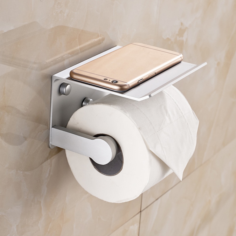Papirtelefonholder vægbeslag mobiltelefoner håndklædestativ papirrulleholder tissuekasse til køkken toilet badeværelse