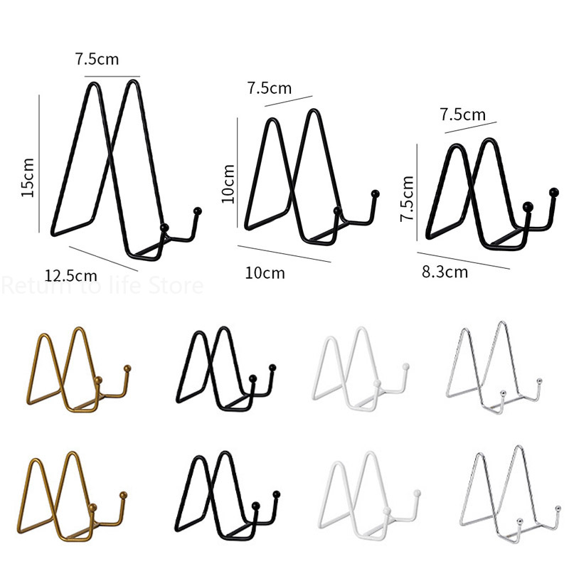 Iron Art Display Stands Opbergrek Metalen Schildersezel Stand Voor Foto Fotolijst Olieverfschilderij Plaat Boek Organisator Plankhouder