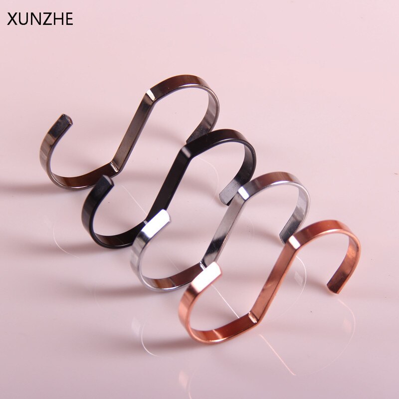 Xunzhe 2 stk multicolor s form flad krog rustfrit stål universal bøjle rack multifunktion hjemme badeværelse køkken tilbehør