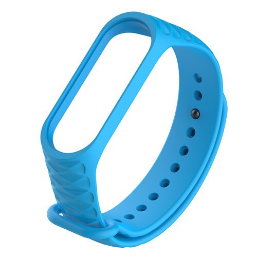Mi bande 4 bracelet pour Xiaomi Mi bande 5 bracelet bracelet coloré sport Silicone bracelet intelligent Band4 Band3 Miband 3 4 5: Sky blue texture