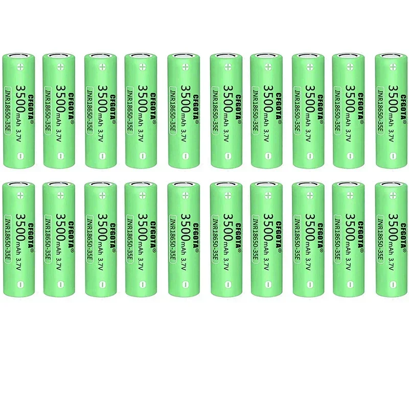 100% original 18650 3500mah 20th discharge inr18650 35e 3500mah 18650 3.7v li ion rechargeable battery