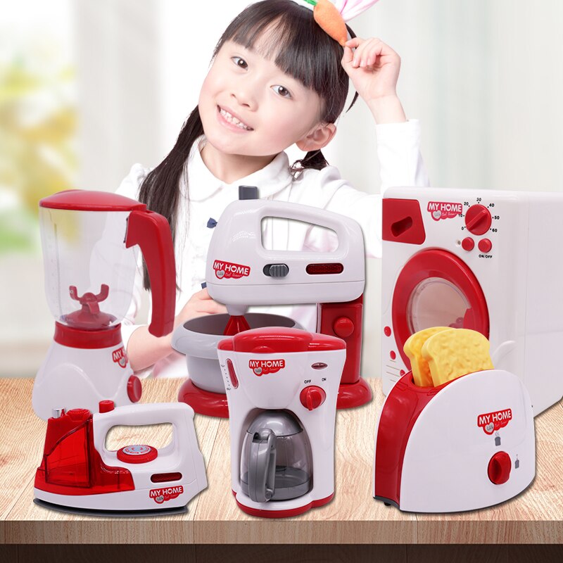 Household Appliances Kitchen Toys Simulation Cookware Blender Cooker Pretend Play Kitchen Toys For Children Girl Kid