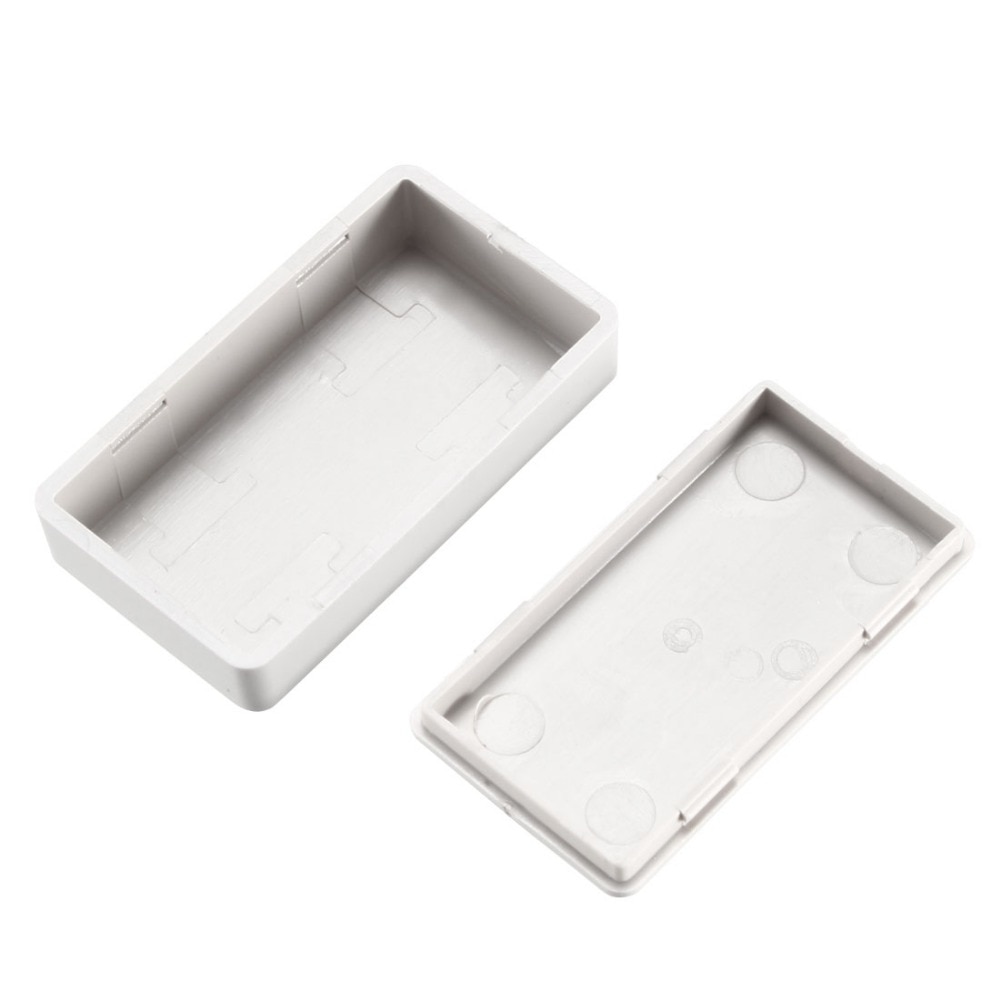 Uxcell, 7 Uds., caja de cierre ABS electrónica DIY, caja de cierre blanca de 49x28x14mm para Terminal pequeño