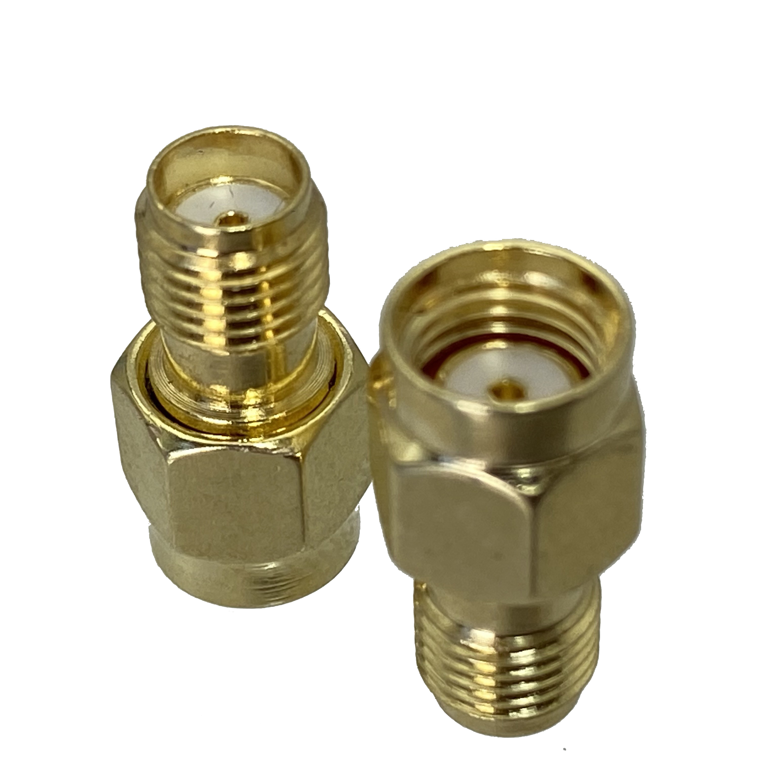 Sma rp sma adapter, sma hane hona rp-sma hane hona antennkontakt, sma kopplare rak 90 graders rf koaxialadapter 50 ohm: Orange