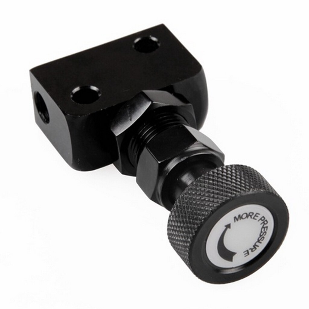 2pcs Black/Silver Brake Bias Proportioning Valve Pressure Regulator Brake Adjustment