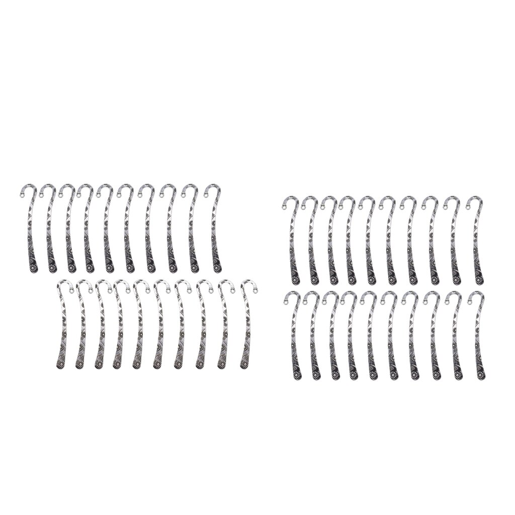 40x Metall Lesezeichen Buch Marker Schreibwaren Etiketten Perlen Schmuck Basteln