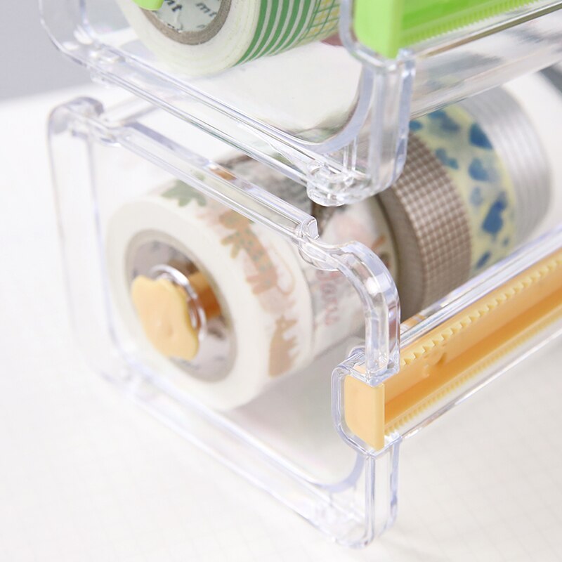 4 pcs/Lot Cute paper tape cuter Scrapbooking tools dispenser Desk pen holder organizer Stationery Office School supplies A6071