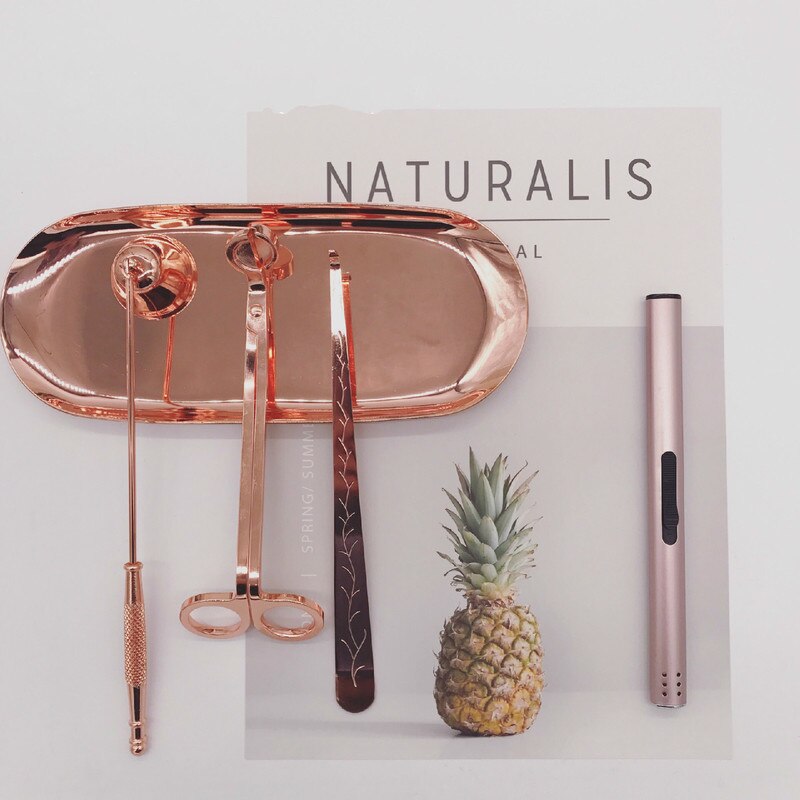 Ensemble d'accessoires de bougies de luxe, outil d'extincteur, cache-bougie, ensemble d'outils avec crochets pour bougies