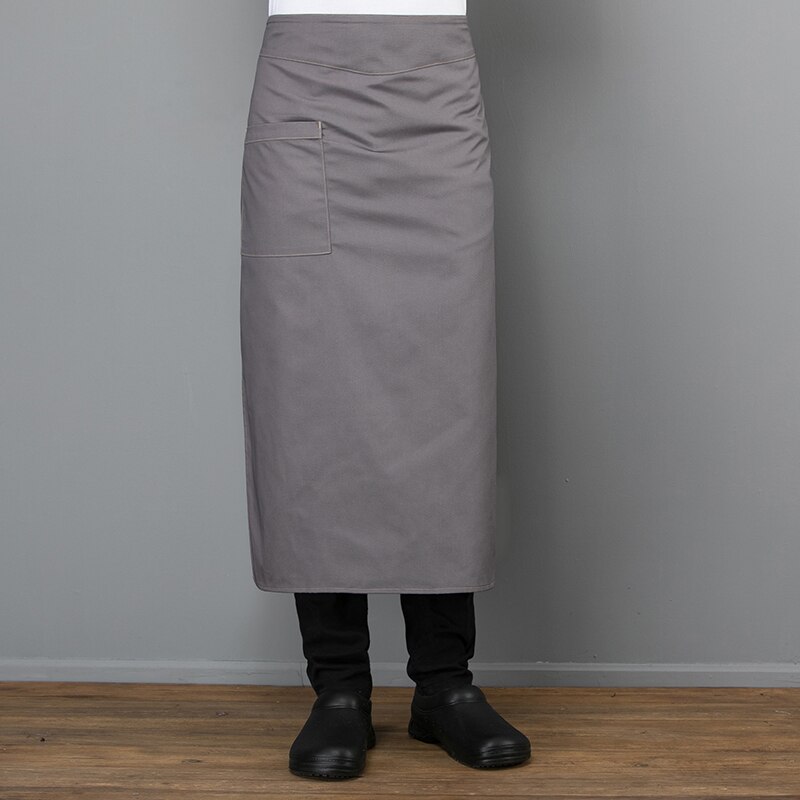 delantales de Chef cocina café del hotel tienda panadería camarero delantal con bolsillos cocinero Ropa de Trabajo uniformes de Chef de: 4