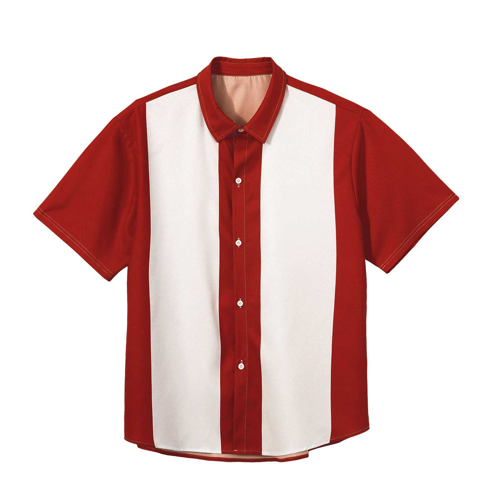 Chemises de Bowling rétro à manches courtes pour hommes, vêtements Vintage décontractés à boutons et à rayures, Rockabilly des années 50