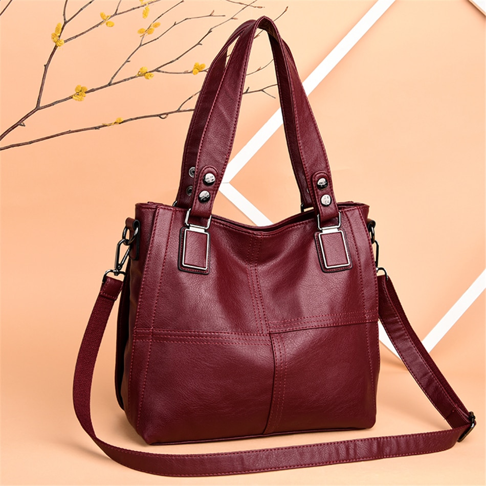 Sofr Pu Lederen Schoudertas Vrouwen Luxe Handtassen Vrouwen Tassen Handtassen Van Crossbody Tassen Voor Vrouwen