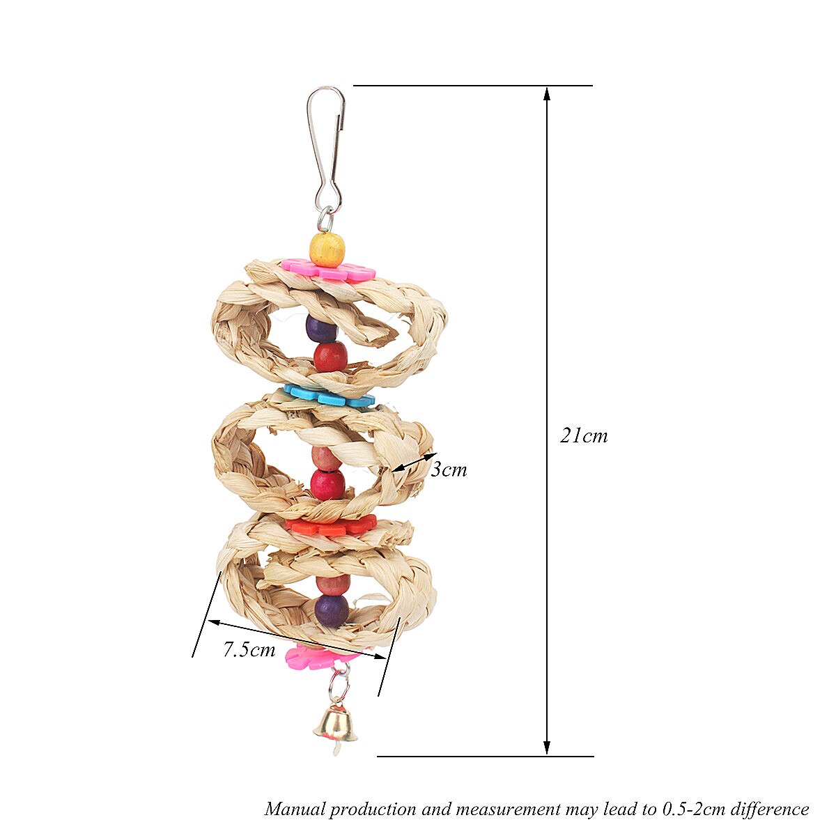 Parrots Toys And Bird Accessories For Pet Toy Swin... - Grandado - Large Parrot Peanut Bird Toy Accessorie