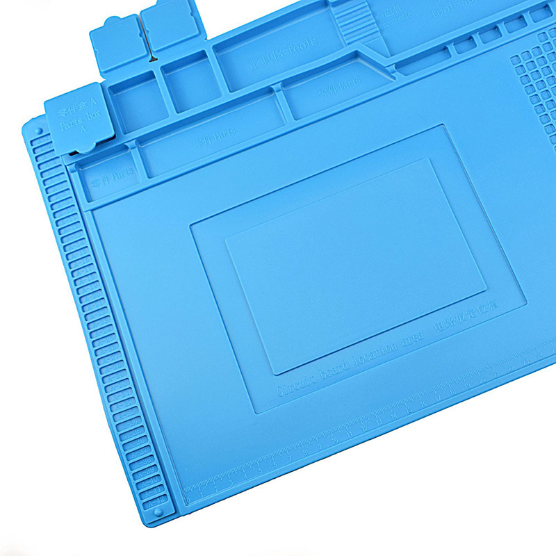 Antistatic ESD Soldering Mat For Bga Rework Station Large Ipad Repair Heat Insulation Mat Pad Small Silicon Mat Thick Soldering