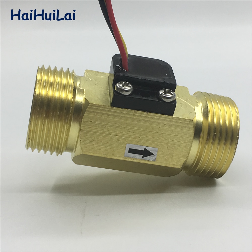 Npt 3/4 "DN20 Water Koper Messing Hall Flow Sensor Turbine Meter