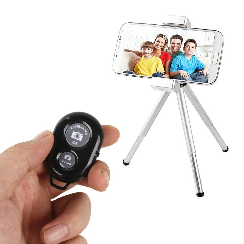 Disparador con Control remoto para teléfono móvil, disparador de cámara de un solo pie, compatible con Bluetooth
