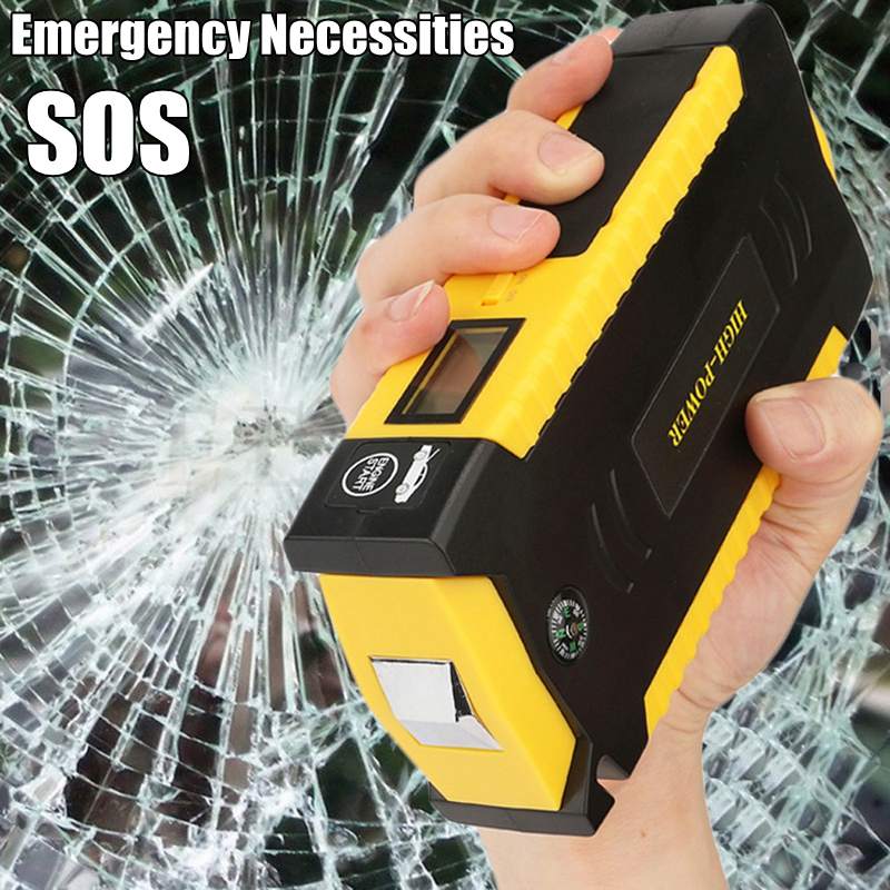 9000 mah 12v 600a 4 usb jump starter power bank bærbar multifunktions bilbatteri booster benzin diesel oplader start enheder
