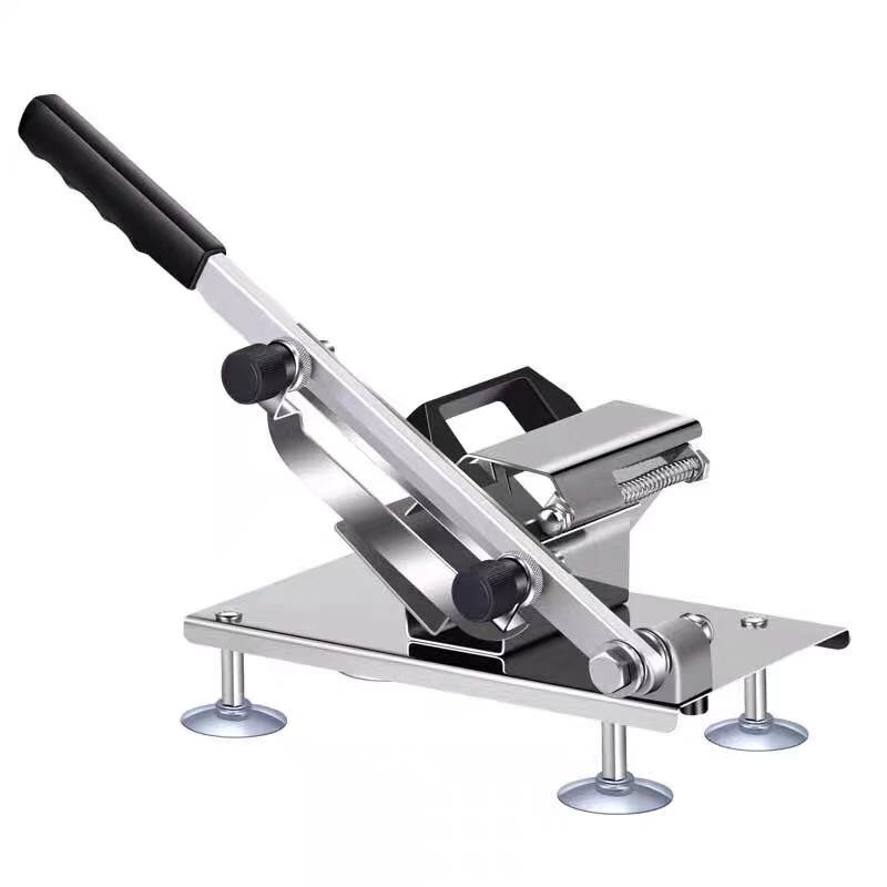 Commerciële huishoudelijke handleiding lam beef slicer gehaktbrood bevroren vlees snijmachine Plantaardige Schapenvlees rollen hand mincer cutter