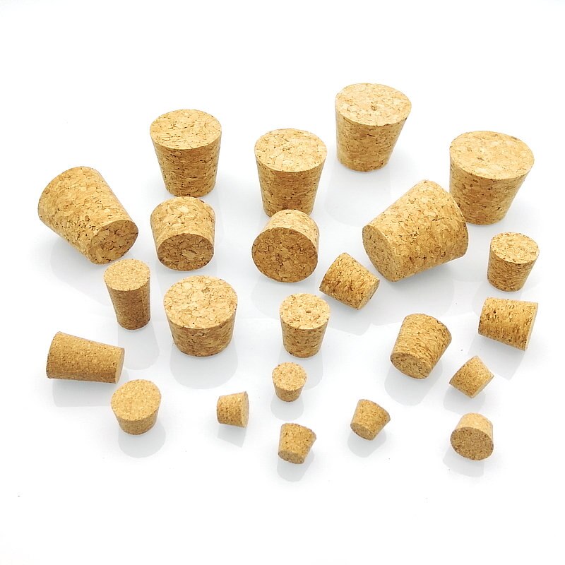 50pcs Top DIA 13mm to 39mm Synthetic Cork Lab Test Tube Cork cap Glass jar lid Wine bottle stopper Flask sealing plug