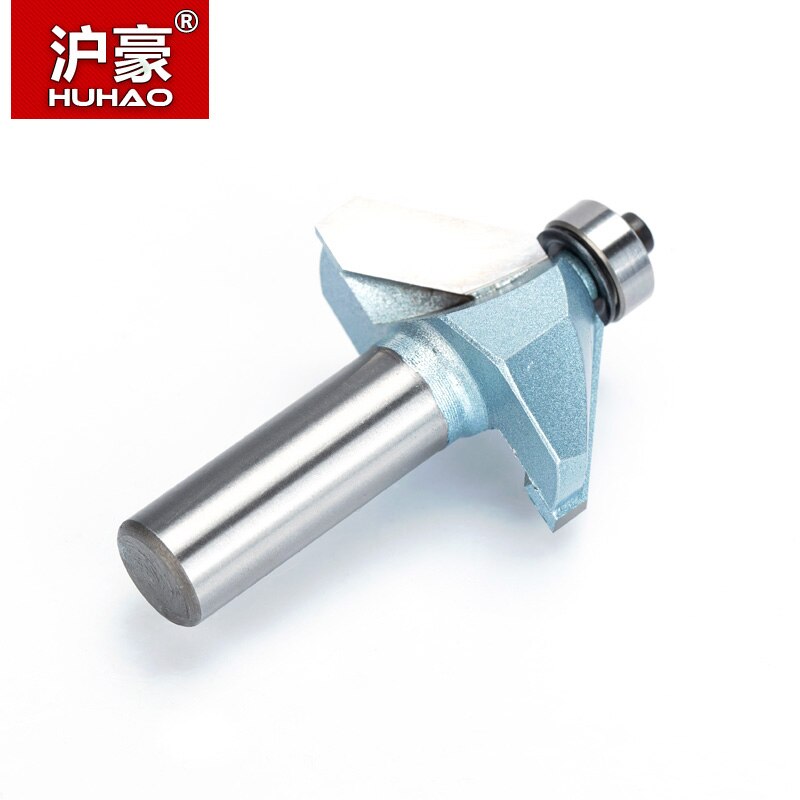 HUHAO 1pcs 1/2"1/4" Shank Chamfer Cutter Industrial grade Router Bits for wood Horse Nose Bit 45 Deg CNC Woodworking Tool endmil