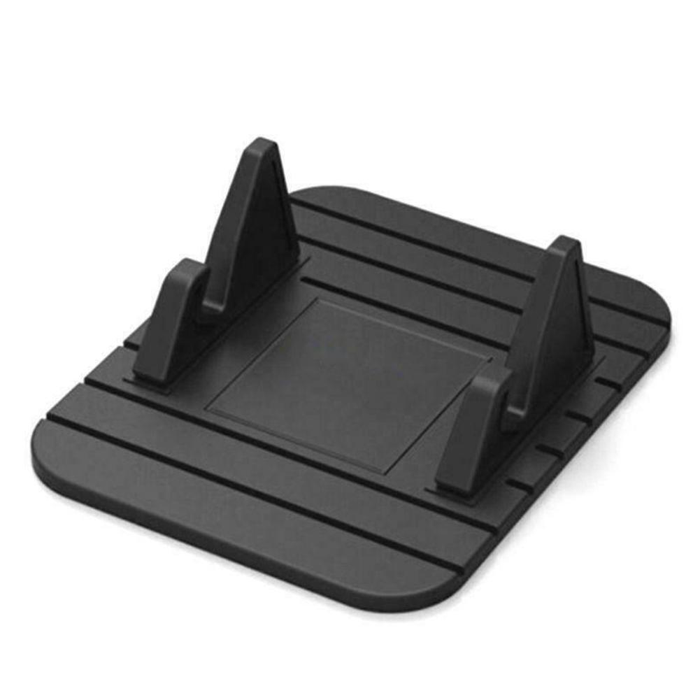 Auto Mount Telefoon Stand Beugel Dashboard Antislip Siliconen Voor Iphone Houder Mat Mobiele Xiaomi Pad Auto Huawei houder Pho Y4D3: black