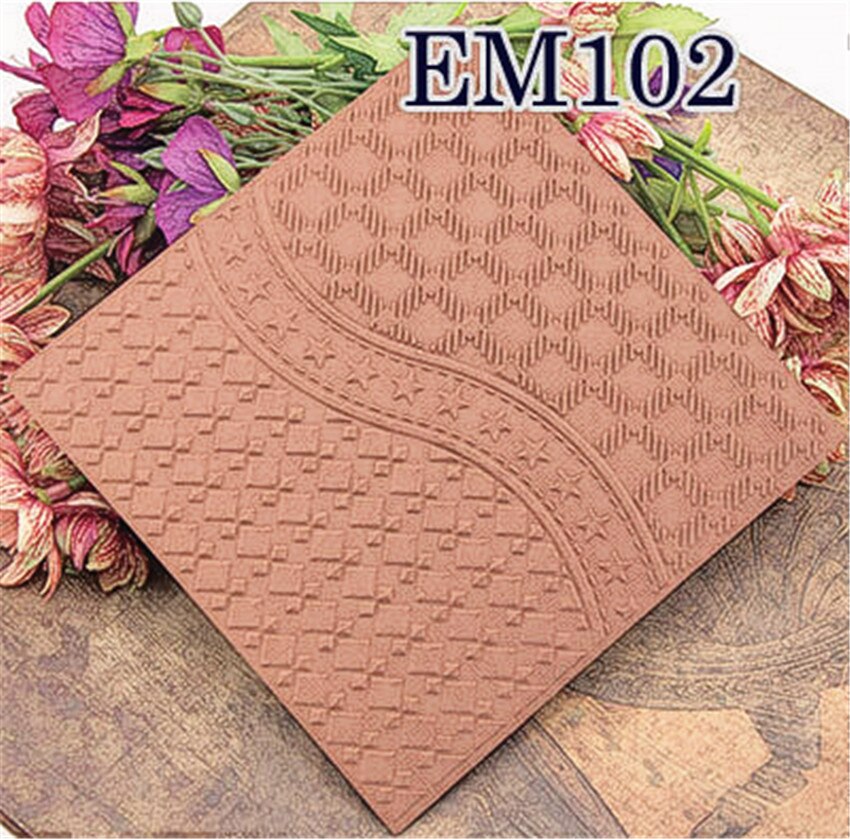 15x15cm Grid lines Embossing folders Plastic bump Scrapbooking DIY Template Fondant indentation Cake Photo Album Card Make