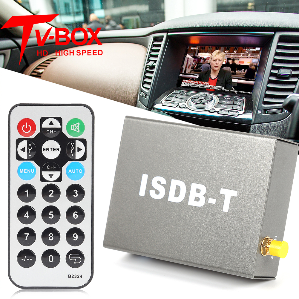 T502 ISDB-T Auto Digital TV Kasten eins Seg SDTV Empfänger mit Fernbedienung
