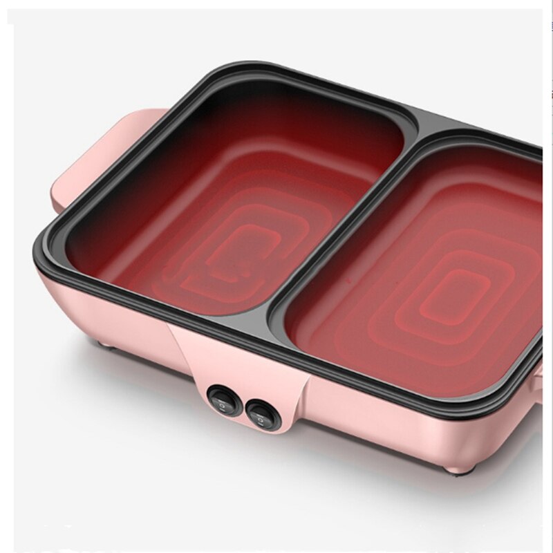 110V Mini pot, pot, plate, multi-function barbecue, electric fryer, oven, household pot