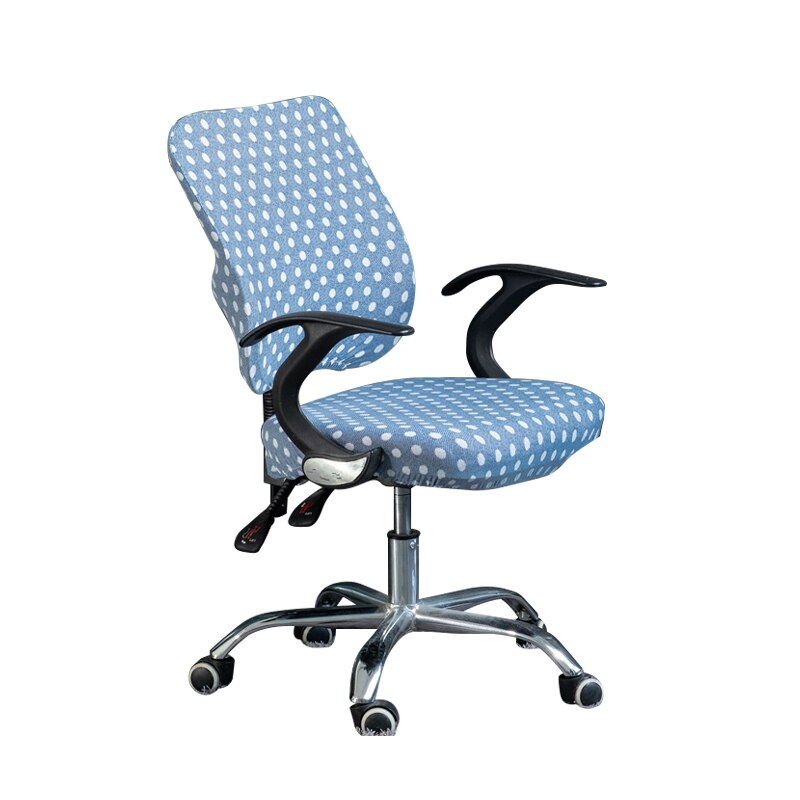 Funda Floral para silla oficina 2 piezas funda de asiento de ordenador LICRA elástica extraíble y lavable fundas para sillón elásticas: C