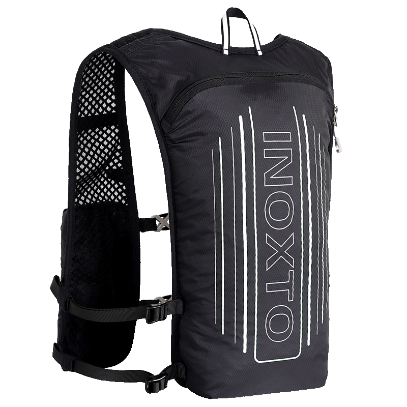 Reflektierende Weste für Damen und Herren, verstellbarer Brustgurt, Lauf-Trinkweste, leichter reflektierender Trinkrucksack, su