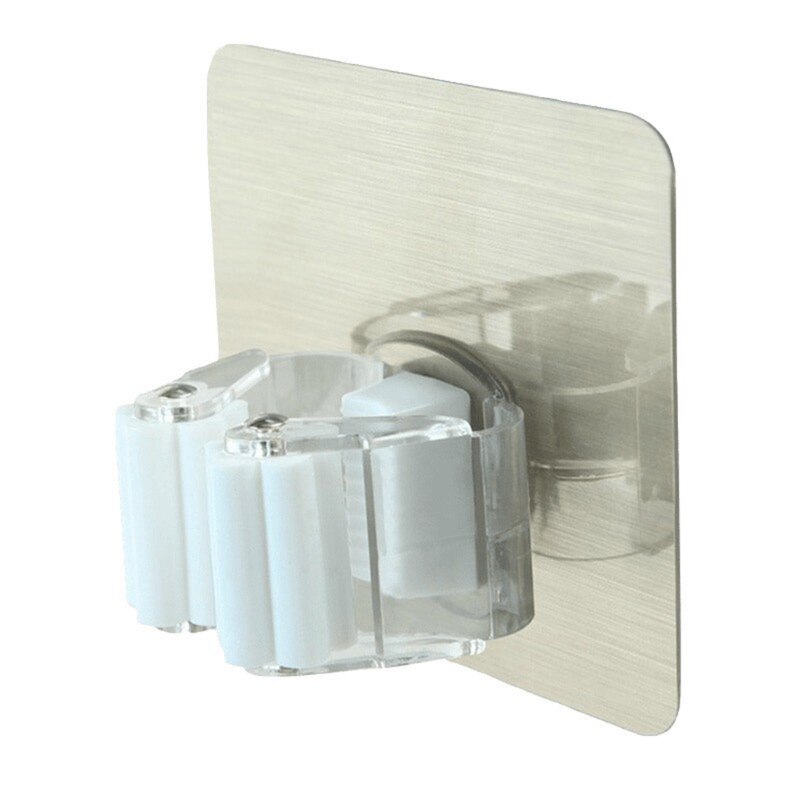 Uchwyt ścienny wycierać spinacz brushroom uchwyt samoprzylepny Organizer stojak wieszak kuchnia łazienka przechowywanie silny bezszwowy haki: BS