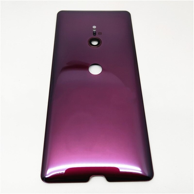 100%  originalglas för sony xperia  xz3 h9436 h9493 h8416 h9496 bakre batterilucka bakdörr hölje med kameralins: Röd