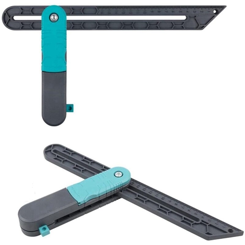 Lock Angle Measure Tool Wooden Marking Gauge Protractor Adjustable Angle Measuring Ruler for Carpenter
