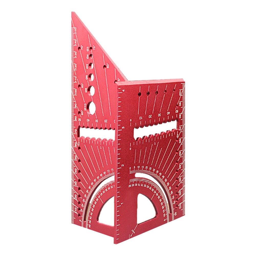 Angle Ruler Carpentry Measuring Square 45 90 Degree Measuring Aluminum Alloy Layout Angle Calibration Guide Marker