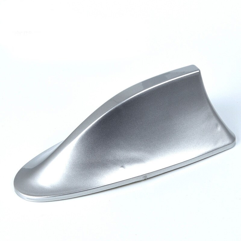 Coche tipo aleta de tiburón para Radio antena tipo aleta de tiburon de coche de Radio FM de señal de para todos los coches antena aérea estilo de coche: Silver