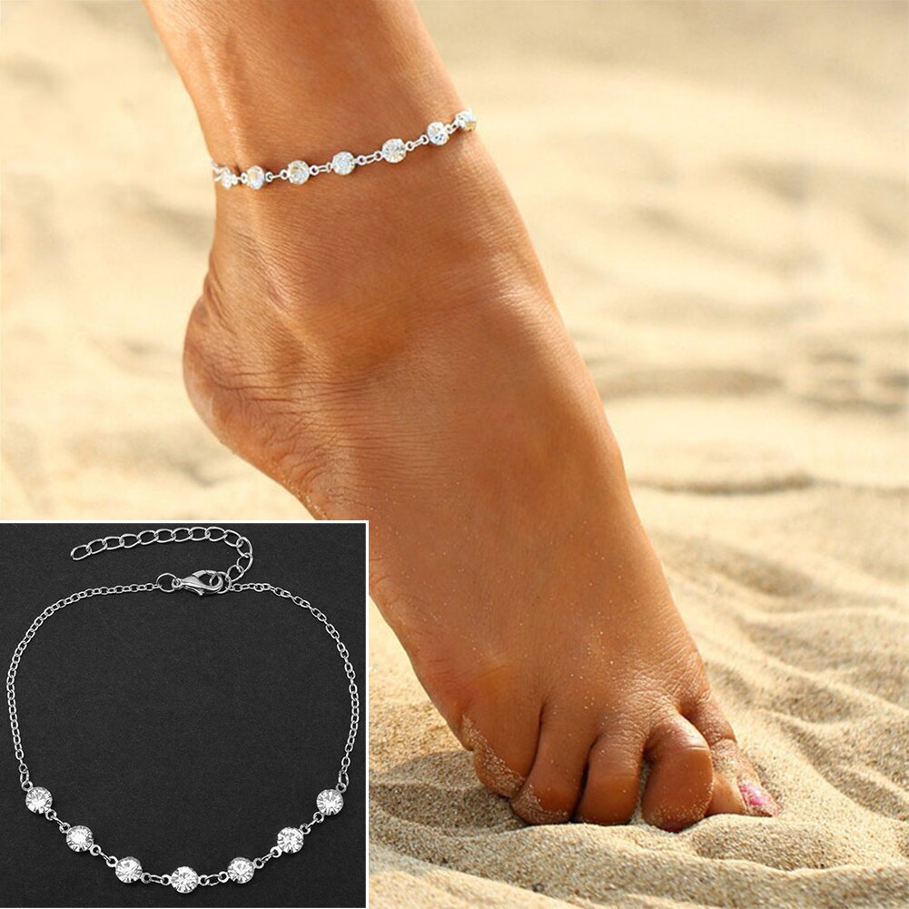 Weiblichen Fuß Armband Braut Ankle Strap-Armband Schmuck Für Frauen Ankle Bein Schmuck Kette Charme Armband Sommer Schmuck