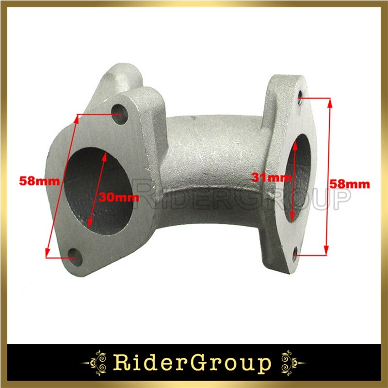 Manifold Intake Pipe For Zongshen Z190 190cc Pit Dirt Bike 2V Z190 Engine