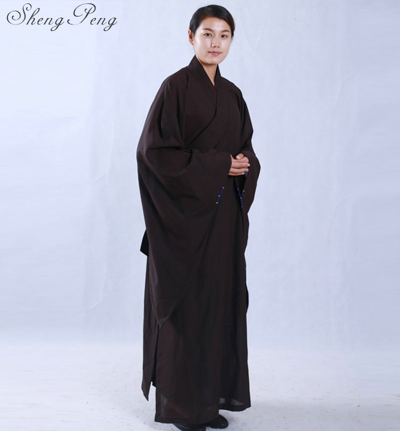 Buddhistisk munkekåbe meditationstøj shaolin munketøj buddhistisk kåbe buddhistisk munkedragt orientalsk kappe munkekåbe  cc209