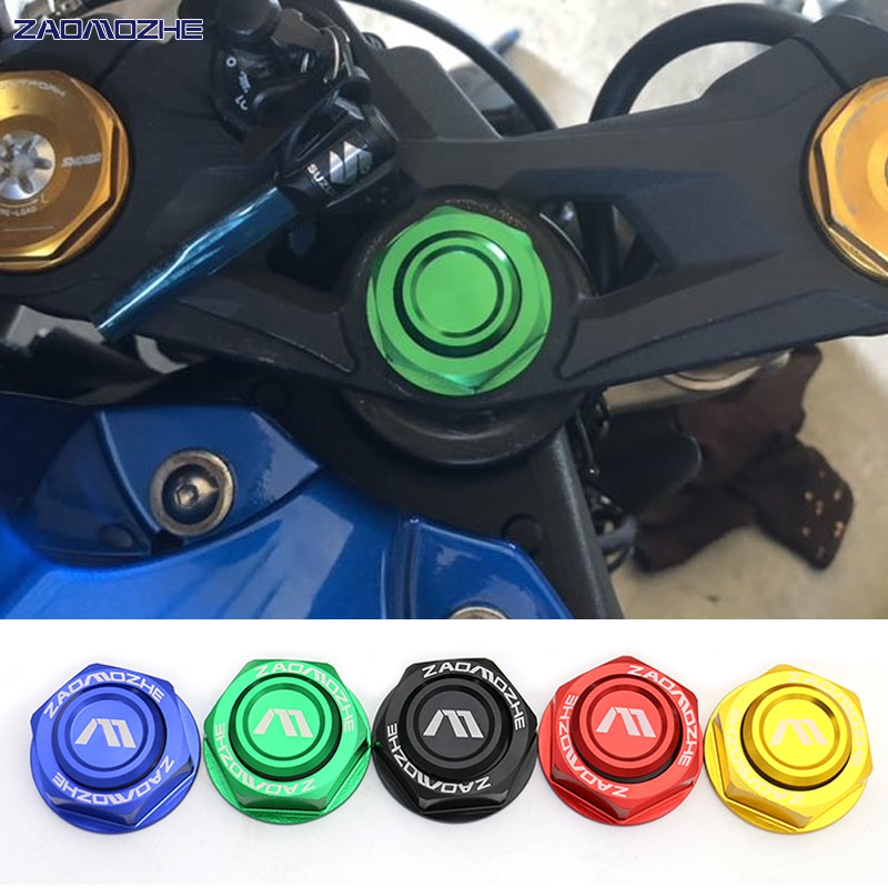 For suzuki GSXR 600 GSX-R600 GSXR750 GSX-R 2006 Motorcycle CNC aluminum alloy Triple clamp Screw Cover Stem Nut Set M28